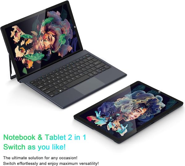 AWOW Detachable 2 in 1 Laptop
